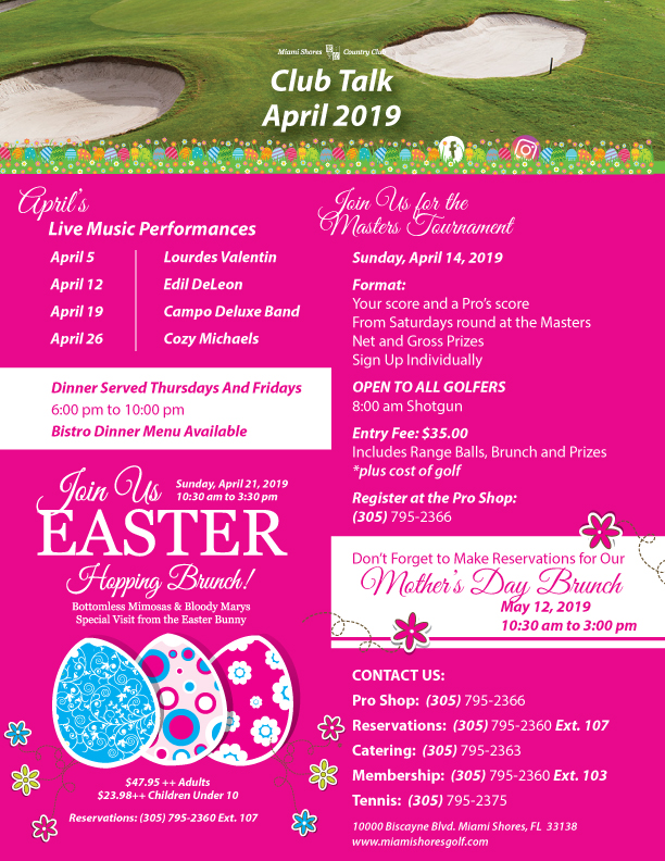 April Newsletter 2019