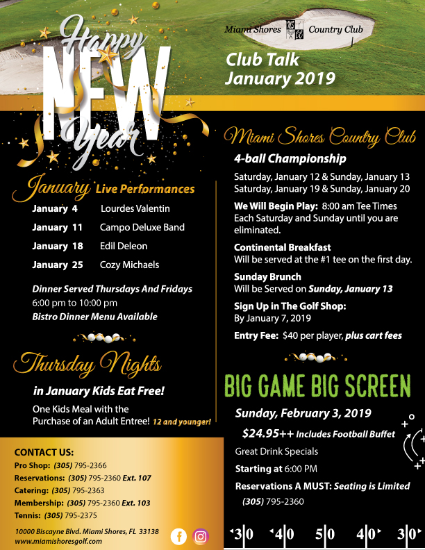 January 2019 Newsletter