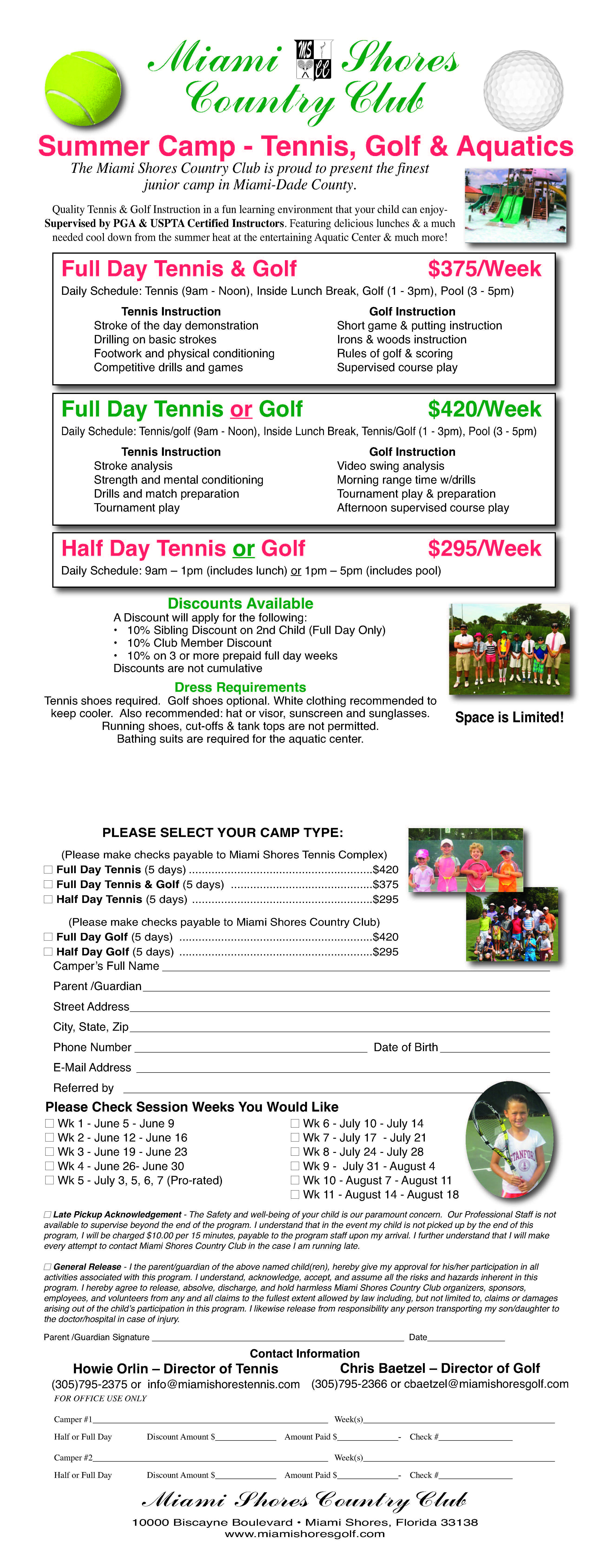 miami camp flyer 2017